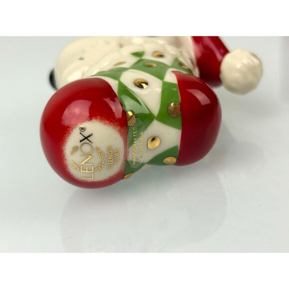 LENOX Peanuts Snoopy in Stocking Christmas Tree Ornament Holiday Porcelain VTG - Picture 4 of 16